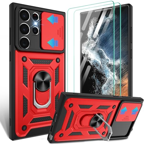 Coque Samsung S22 Ultra rouge idéale pour les activités extérieures