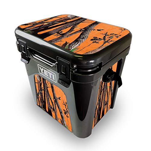 MightySkins Skin Compatible with Yeti Roadie 24 Hard Cooler - Orange Camo | Protective Viny wrap | Easy to Apply and Change Styles | Made in The USA