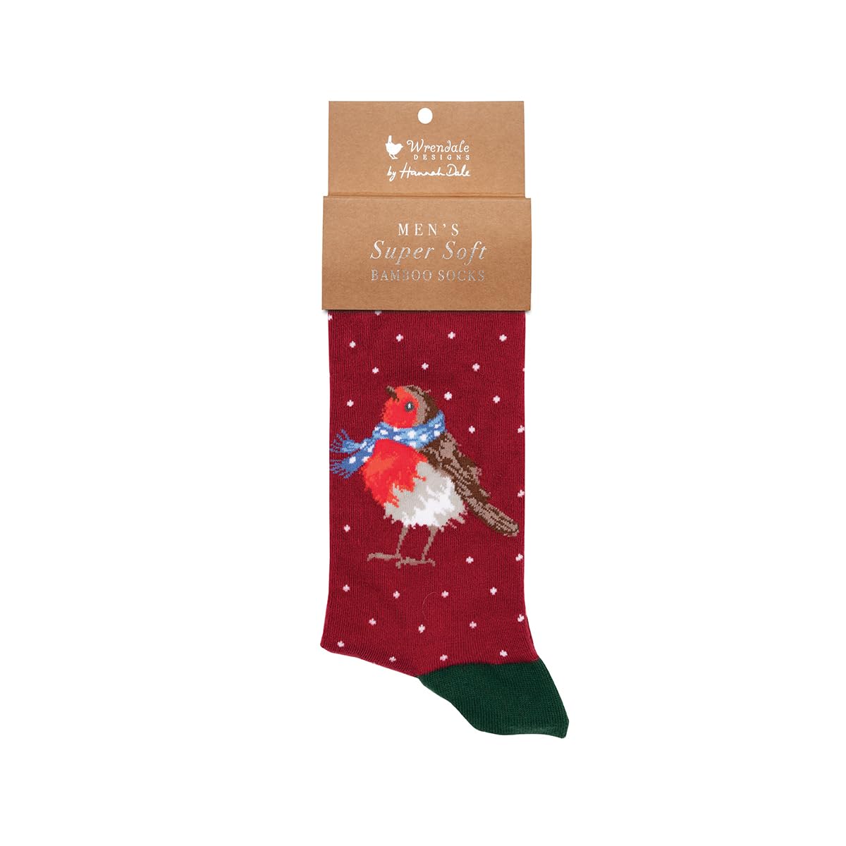 Wrendale Designs - Season's Tweetings' Robin Men's Socks