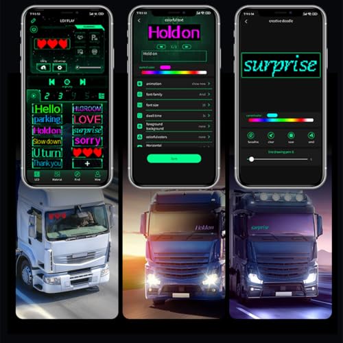 Image of 2PCs Devil Eyes Lights for Cars,Ultra-Thin Flexible LED Display Screen Panel Suitable for Car Back Window,Dynamic Personalized Big Eye Lights for Truck Windshield with Remote,APP and Voice Control