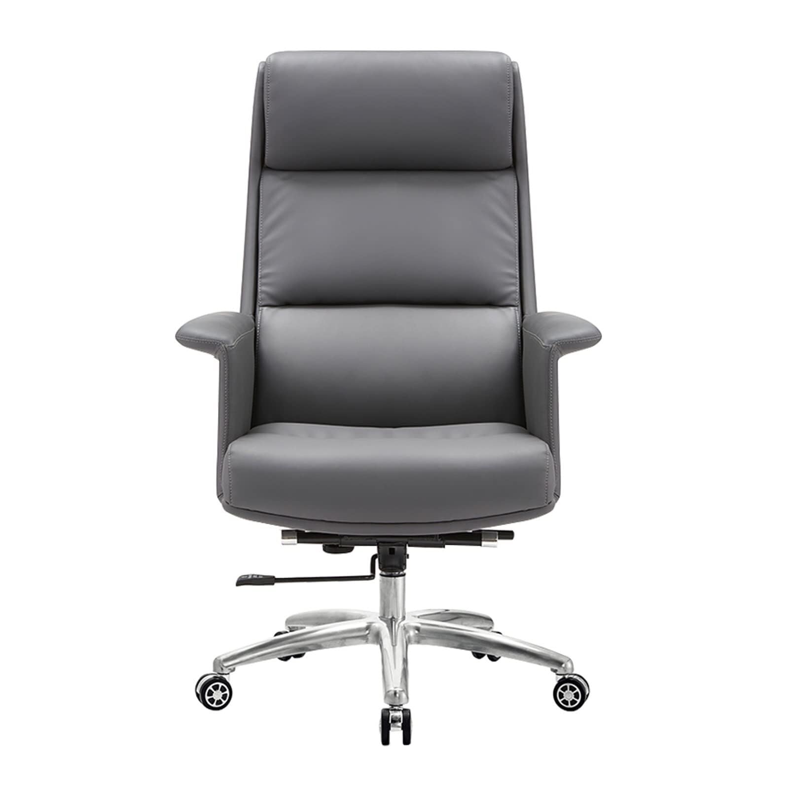 Boss Chair Executive Office Chair Adjustable 135 Reclining Ergonomic Computer Tech Leather Cowhide Sedentary Comfort Swivel Seat for