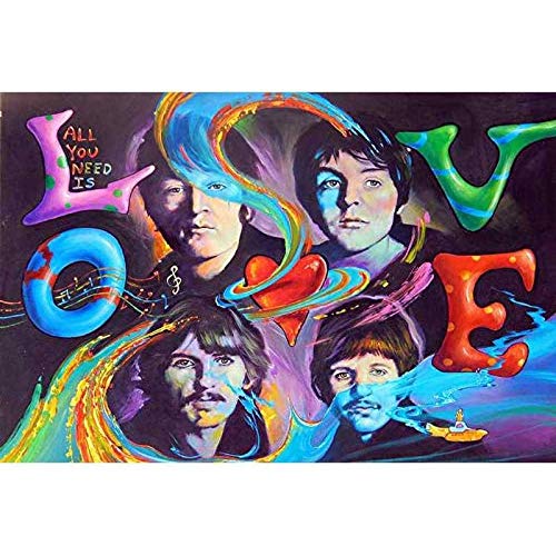Peinture Diamant 5D Complet, Broderie Diamant Kit Complet Plein Point De Croix Les Beatles Légende Musicale Artisanal… - Les Beatles, Paul McCartney, John Lennon, RIngo Starr, George Harrison Peinture Diamant 5D Complet, Broderie Diamant Kit Complet Plein Point De Croix Les Beatles Légende Musicale Artisanal…