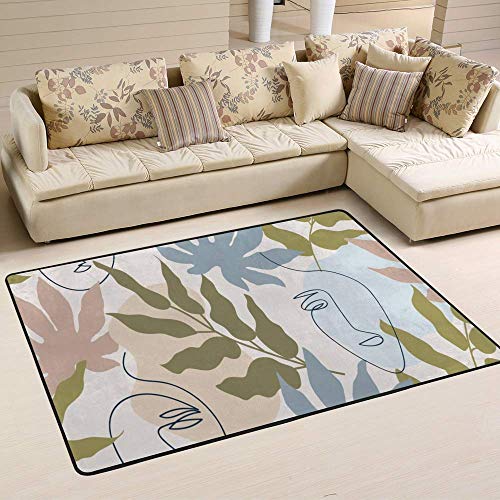 Grand tapis beige marron abstrait de qualité supérieure non perdu
