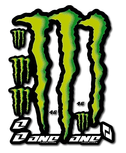 Monster Energy Autocollant – Moto – Quad – Motocross – pour motos, voitures, casques, ordinateurs portables et autres articles (46)