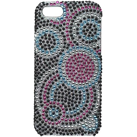 Eagle Cell PDIPHONE5F311 RingBling Brilliant Diamond Case for iPhone 5 - Retail Packaging - Colorful Circle Cover