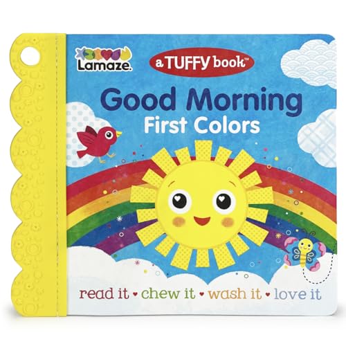 Image of Tuffy Good Morning First Color Book - Washable, Chewable, Unrippable Pages With Hole For Stroller Or Toy Ring, Teether Tough (A Tuffy Book)