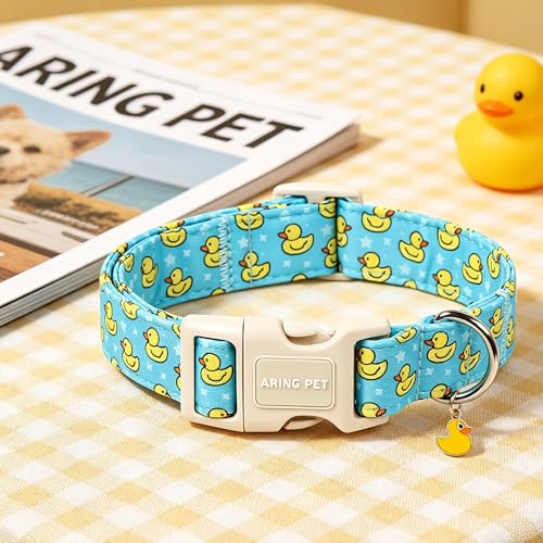 Image of ARING PET Summer Dog Collar for Puppy Small Medium Large Dog-Blue Duck XL