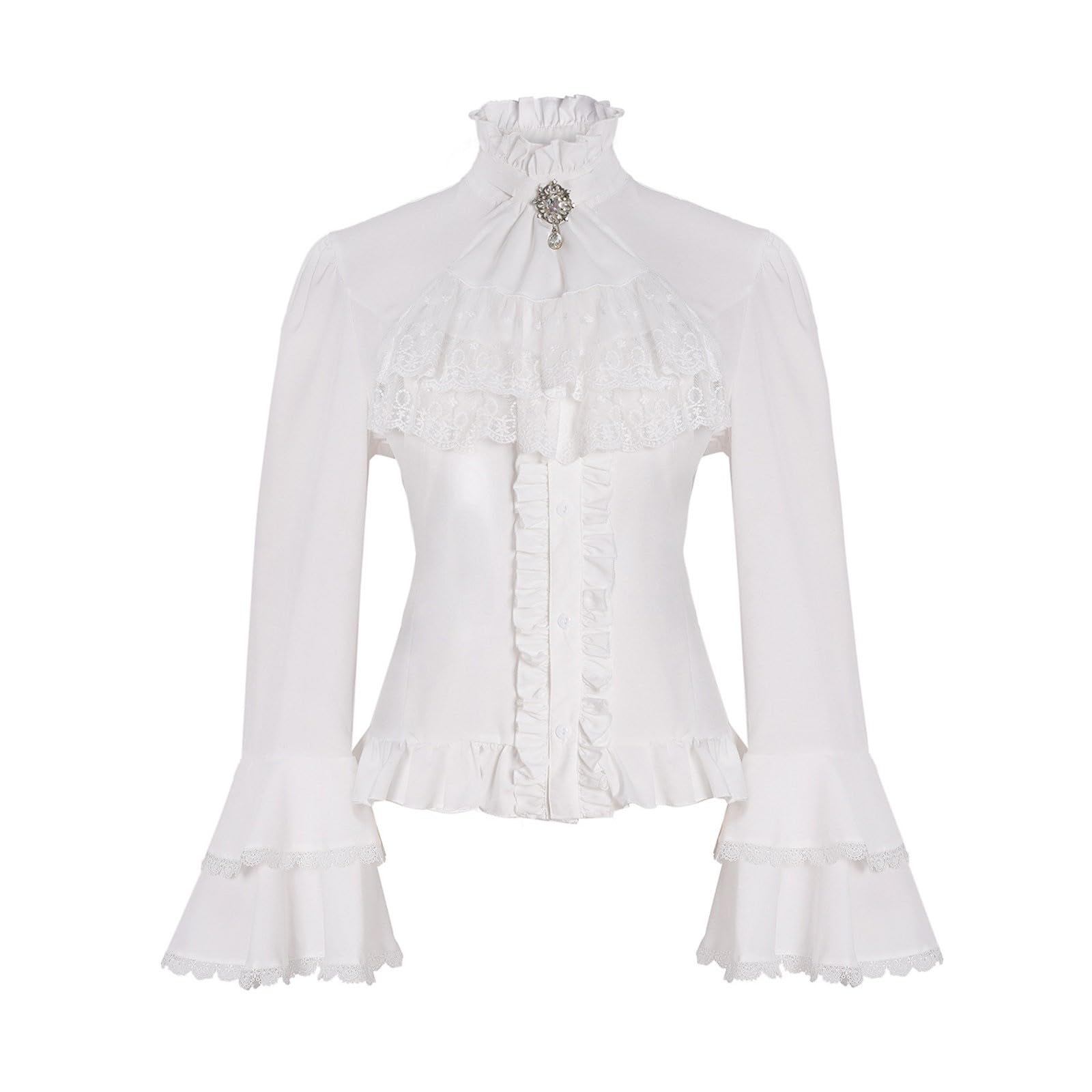 Musselin Bluse Damen Oberteil Elegant Pullover Herbst Longshirt Shirt Blusen Festliche Oberteile Tunika Langarm & Tuniken Für Elegante
