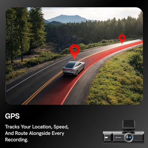 Image of Nextro X900 TriVision Dashcam, 4K Front + 1K Rear + 1K Cabin Triple Channel, Sony STARVIS, ADAS, GPS, 180 Cabin Fisheye, 6G+IR Lens, Wi-Fi App, Night Vision, WDR, G-Sensor, Voice Recording