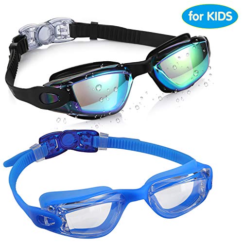 aegend Kids Swim Goggles, Pack of 2 Swimming Goggles for Children Boys