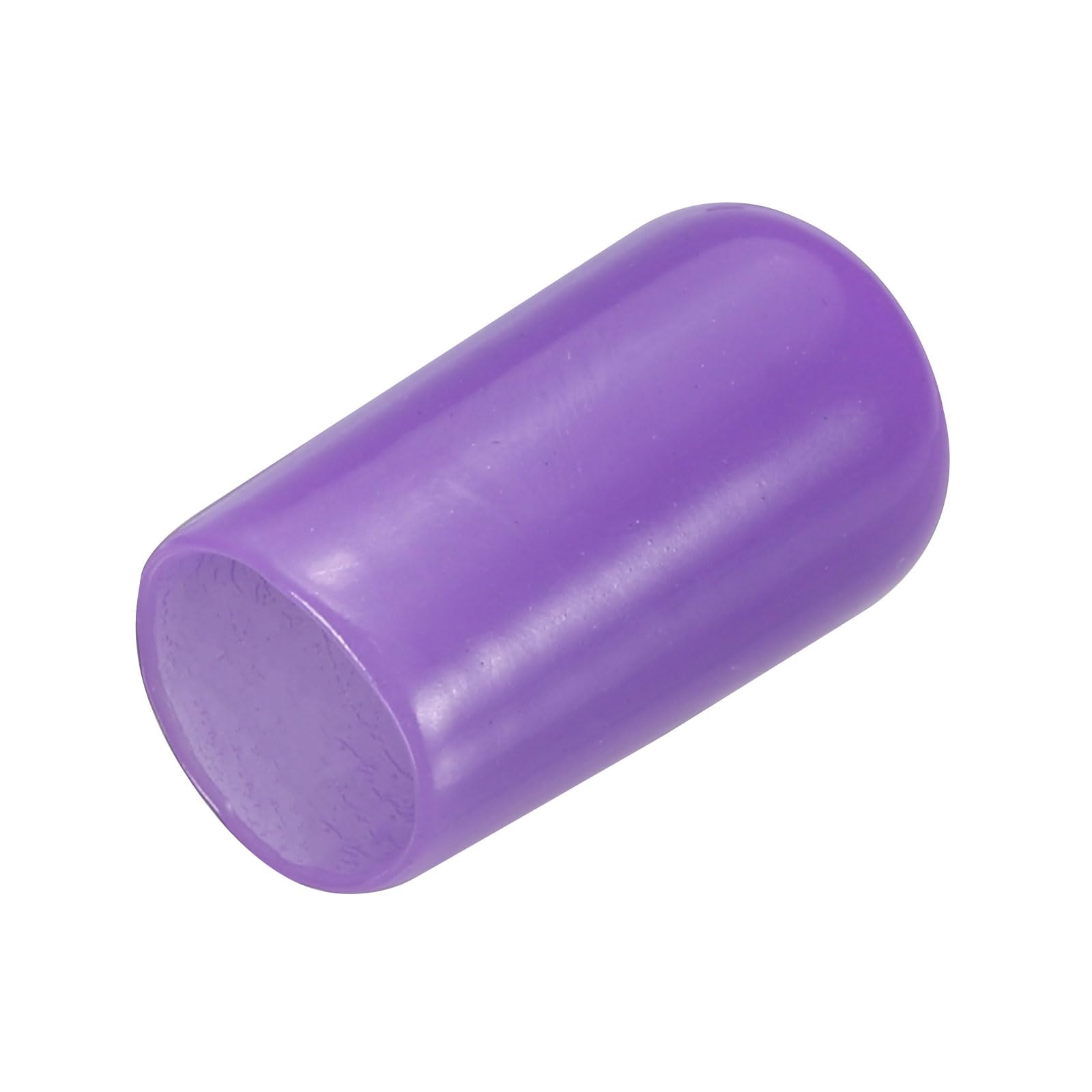 uxcell 20pcs Rubber End Caps 10mm(3/8") ID Vinyl PVC Round Tube Bolt Cap Cover Screw Thread Protectors,Purple