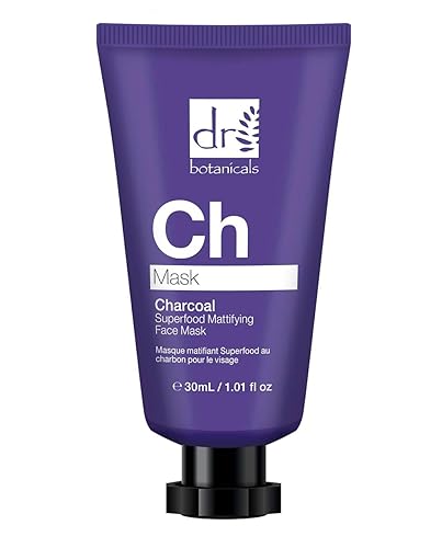 Dr Botanicals Máscara facial matificante de carbón superalimento 1.01 fl oz.