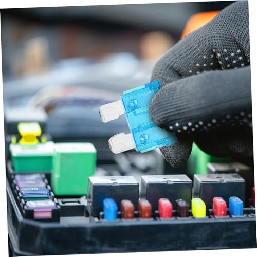 Kit de 100 fusibles automotrices ARTIBETTER para autos, camiones y embarcaciones, con cubierta transparente y fácil almacenamiento miniatura 3