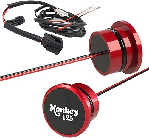 Luz LED para casquillo de cuerpo compatible con Honda Monkey 125 Z125 (2018-2023), todos los modelos, color rojo