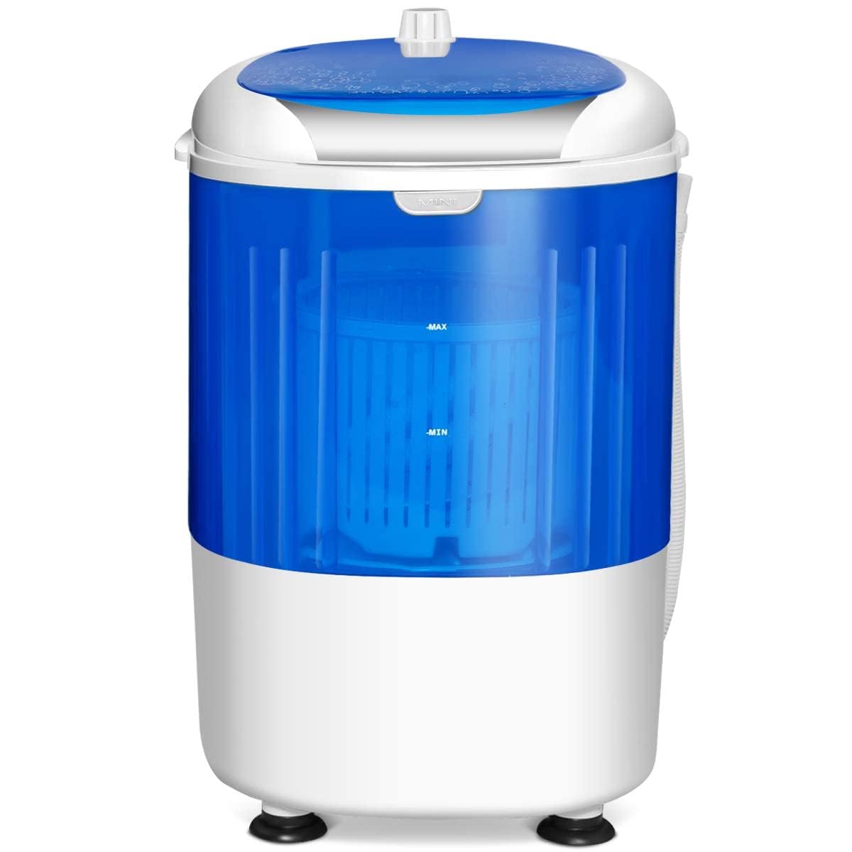 COSTWAY Mini-Waschmaschine 170W, 2,5kg Kapazität, Reise Campingwaschmaschine mit Trockenschleuder
