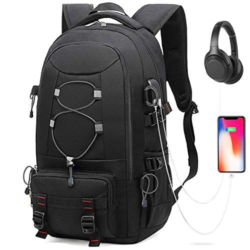 Guenx DA Heng Sac à Dos d'écolier pour Homme et Femme 17,3" Sac à Dos de Voyage imperméable avec Port de Charge USB Sac à Dos College Sac à Dos d'écolier pour Homme et Femme