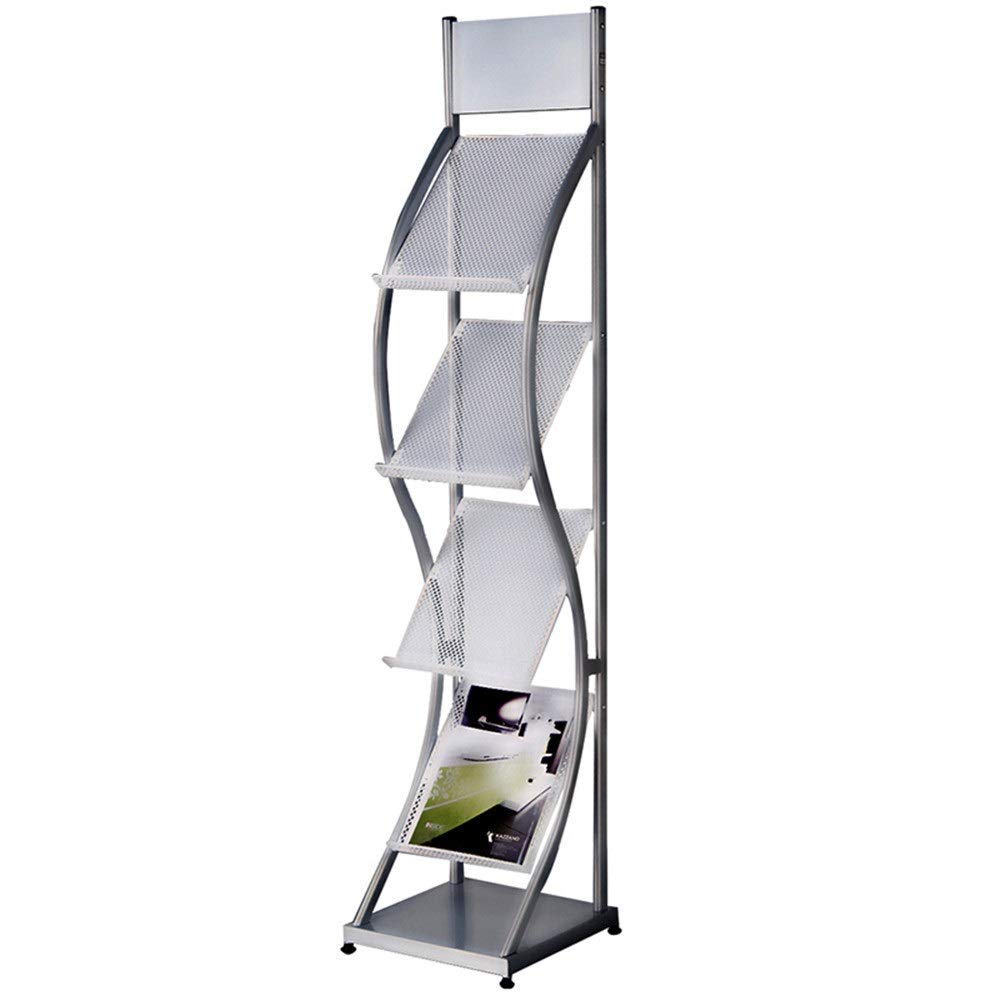 Buy WXQXQ Floor Leaflet Stand Mesh Floor Catalog Shelf Unfoldable