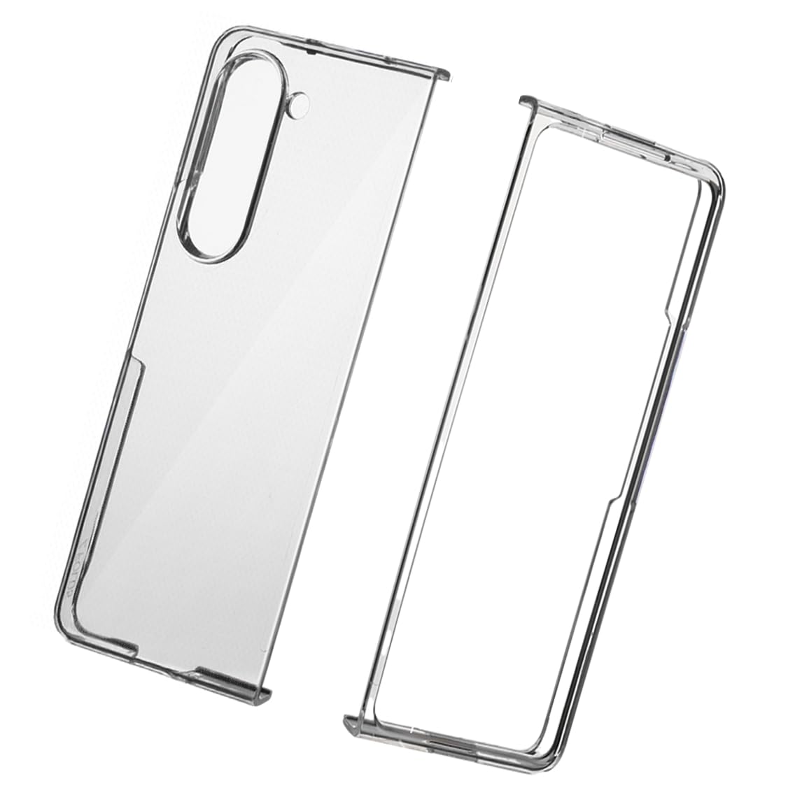 T TECLUSIVE Crystal Clear Transparent Case Compatible for Galaxy Z Fold 5 / Z Flip 5 | Shockproof Protective Hard Slim Clear Cover with Camera Protection for Galaxy Fold 5 / Flip 5 (Fold 5) (B0CXXT7NLQ) Amazon Price History, Amazon Price Tracker