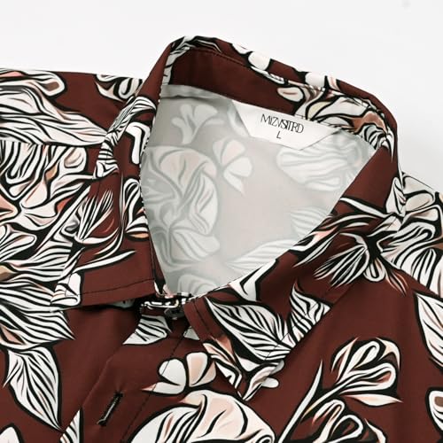 Image of Hawaiian Shirt for Men Tropical Shirts Summer Beach Button Down Short Sleeve Luau Aloha Floral Cruise Vacation Outfit 2026