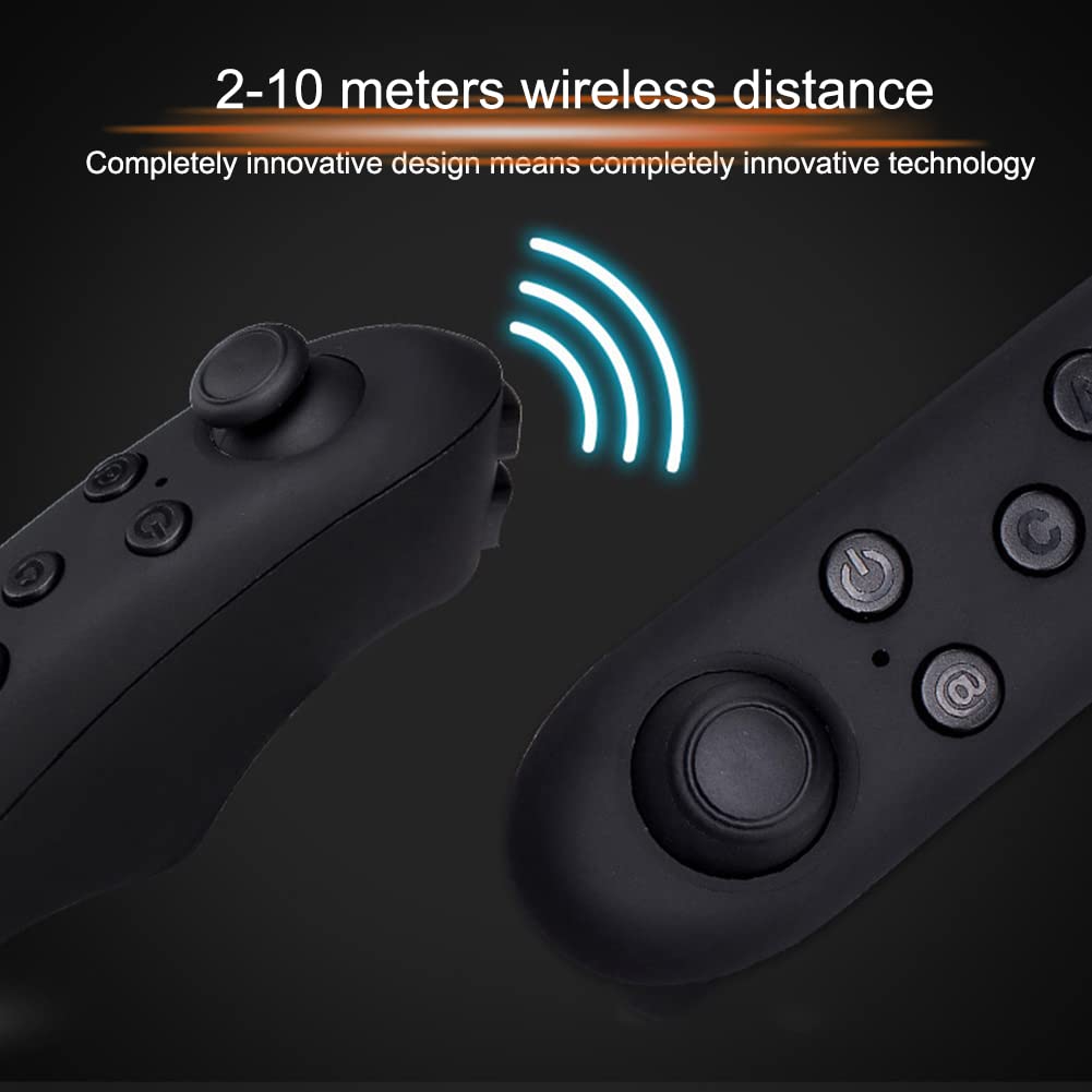 Occhiali per Realtà Virtuale 3D VR, Auricolari per Realtà Virtuale Ad Alta Definizione con Maniglie di Gioco, per Smartphone da 4,5-6,7 Pollici, Compatibili con Telefoni iOS E Android
