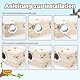 Perttypet Wellensittich Nistkasten, Hölzerne Vogelzuchtbox Transparente Design, Vogelzucht Brutkasten Vogelhaus für Kleine Vögel Wie Finken, Wellensittiche, Kanarienvögel Usw(Große Größe)