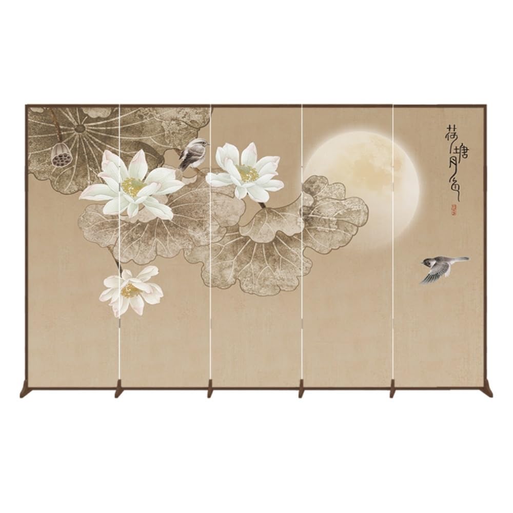 Privacy Screen Simple Floor-standing Screen Partition Living Room Entrance Tea Shielding Foldable Retro Chinese Privacy Room Divider