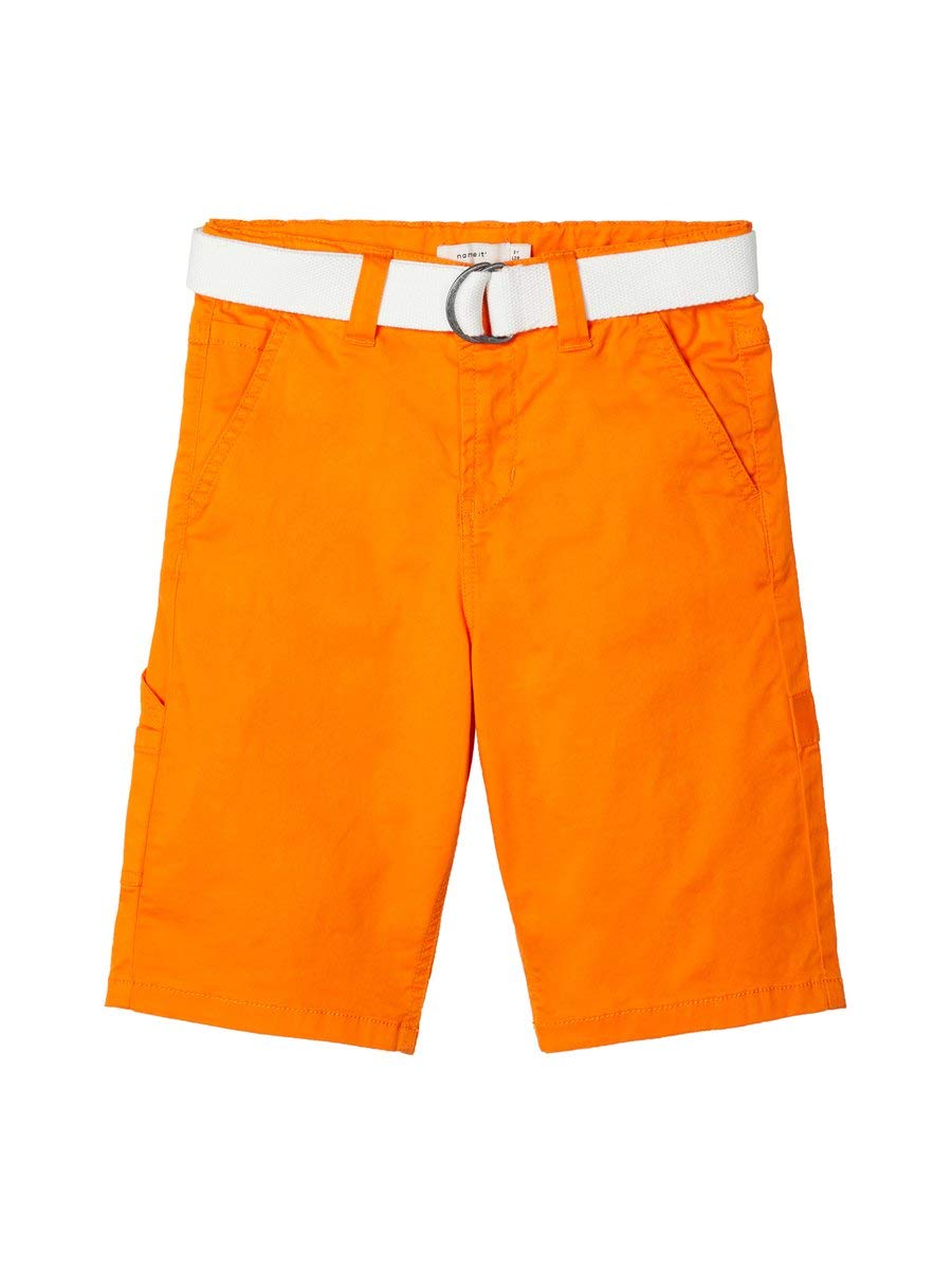 Pantalones de patinaje para niño de algodón naranja con bolsillos de 116 cm 5