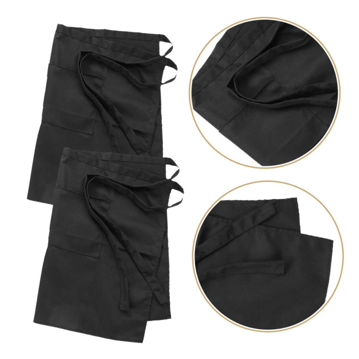 6 piezas Delantal de Cocina Resistente al Calor con Múltiples Bolsillos Diseño Unisex para Hombres y Mujeres para Cocina Horneado y Barbacoa Restaurante y Hogar