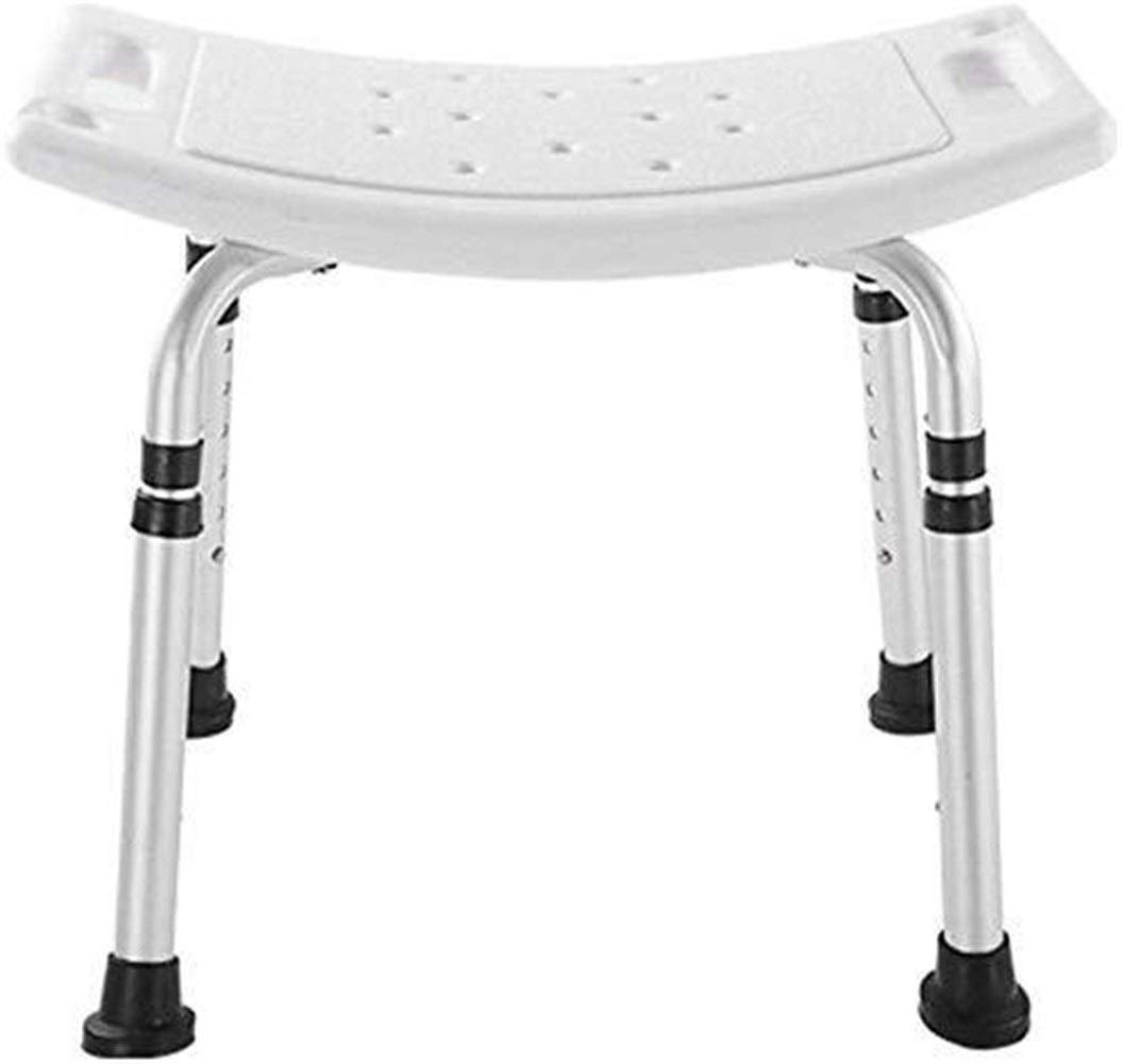 Siège de salle de bain réglable en hauteur en aluminium léger