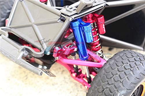 GPM For Traxxas Unlimited Desert Racer 4X4 (#85076-4) Upgrade Parts Aluminum Front L-Shape Internal Damper (135mm) - 2Pc Set Orange