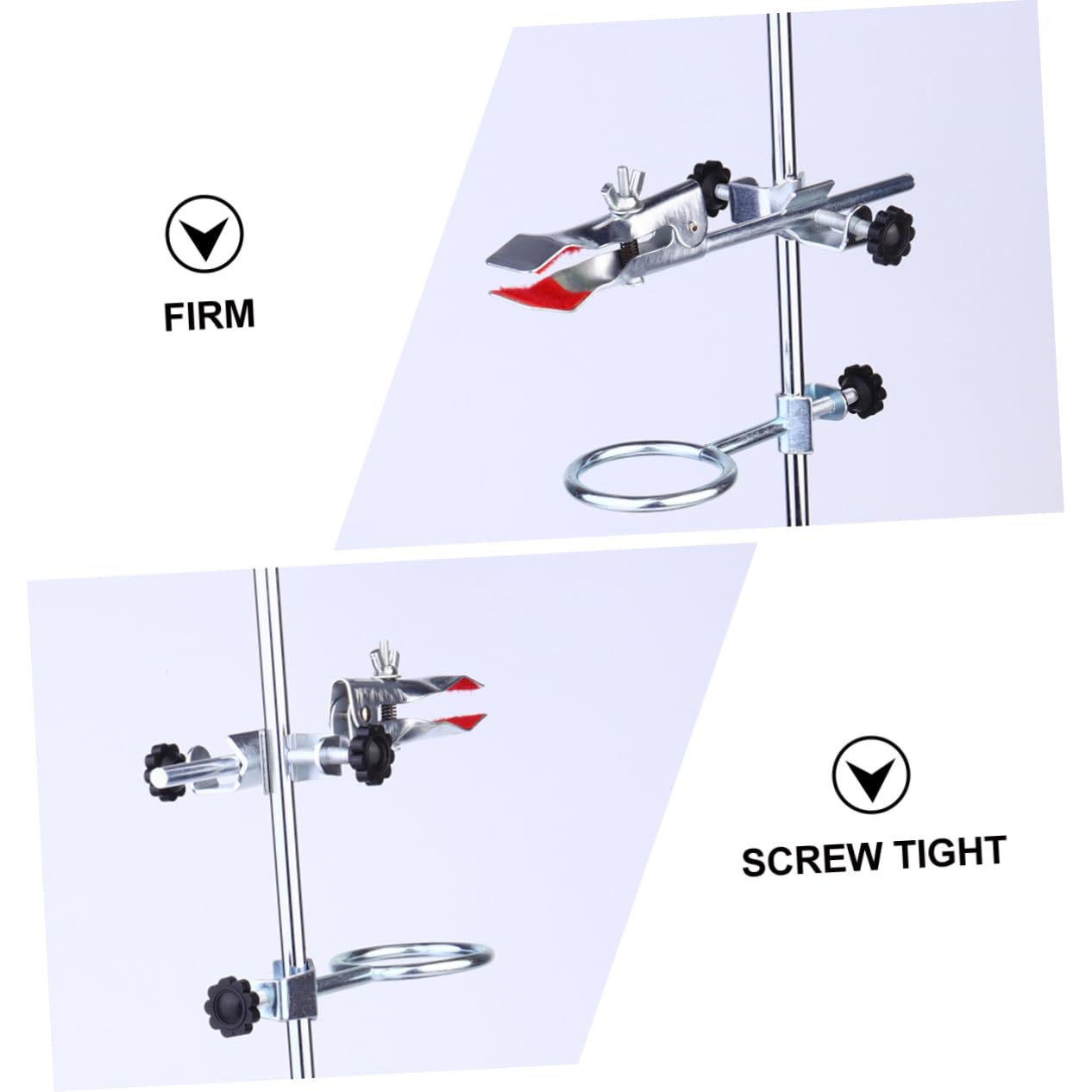 Supporto per Reazioni Chimiche Supporto per Strumenti e Provette Base Stabile in Ferro per Laboratorio Chimico e Esperimenti di Laboratorio