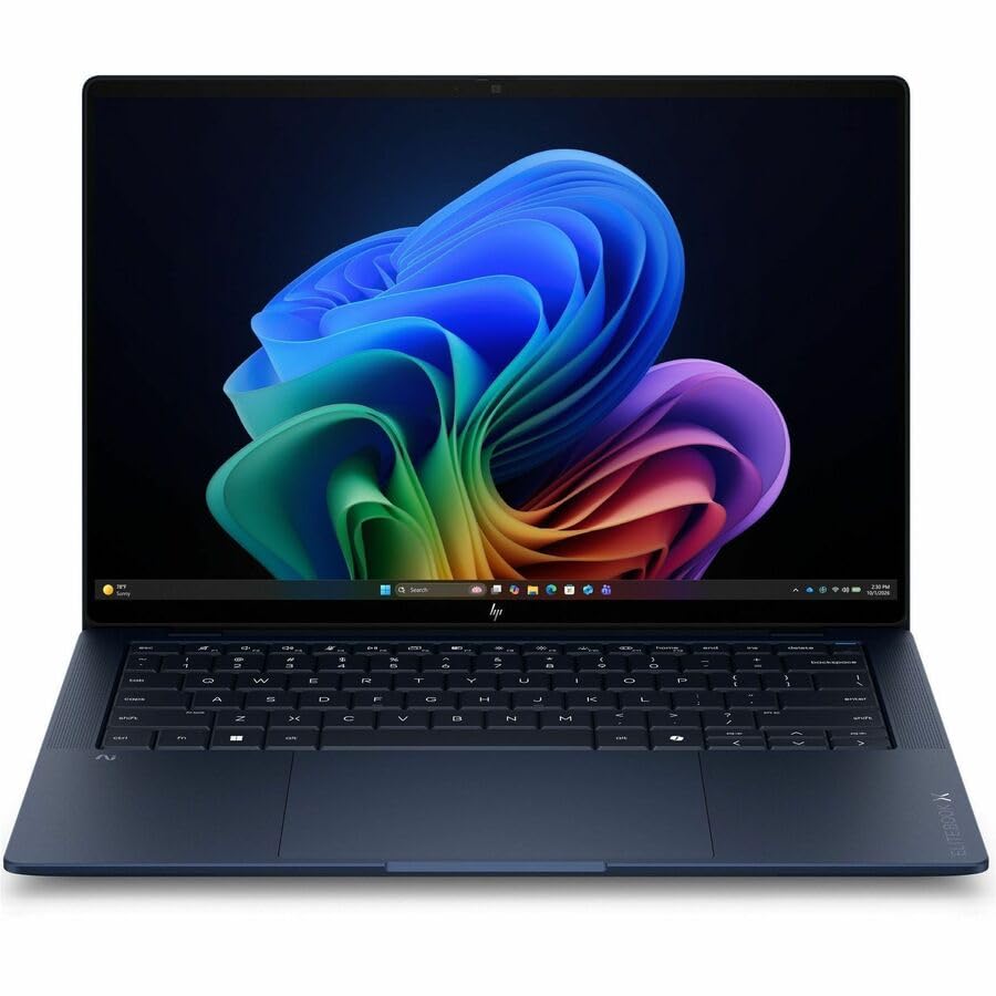 Image of HP EliteBook X G2i 14 inch Touchscreen Copilot+ PC Notebook - WUXGA - Intel Core Ultra 7 Series 3 356H - 32 GB - 512 GB SSD - English Keyboard - Atmospheric Blue - Intel Chip - 1920 x 1200 - Windows 11 Pr