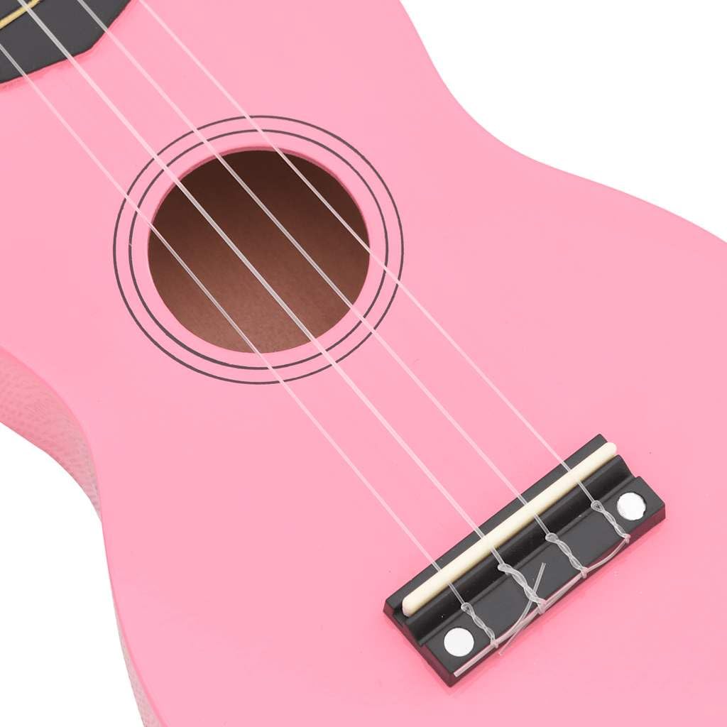 Ukulélé soprano 53,3 cm pour débutants avec étui et médiators