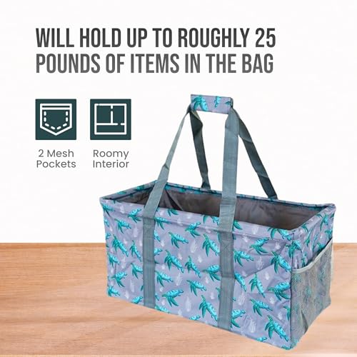 Image of Extra Large Utility Tote Bag - Oversized Collapsible Pool Beach Canvas Basket