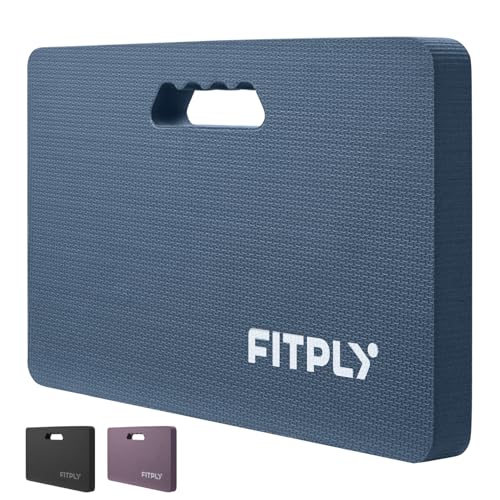 Extra Thick Garden Kneeling Pad - Foam Kneeling Pads for Gardening, Work & Exercise - Water-Resistant Knee Mat with Shock Absorbent Cushions for Baby Bath & Yoga, 17.2x11x1.5in, Blue