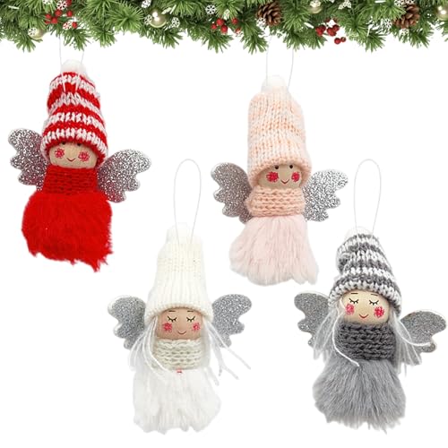 Weihnachtsengel Anhänger,4Stück Weihnachtsbaum Deko Engel Anhänger...