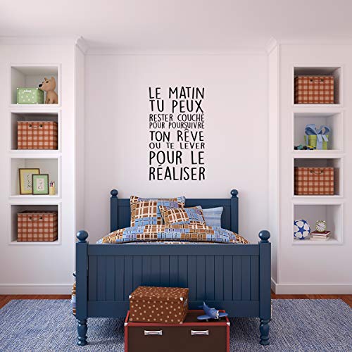 Ambiance-Live Make Your Dreams Come True Sticker Black, 55 x 30 cm - Image 4