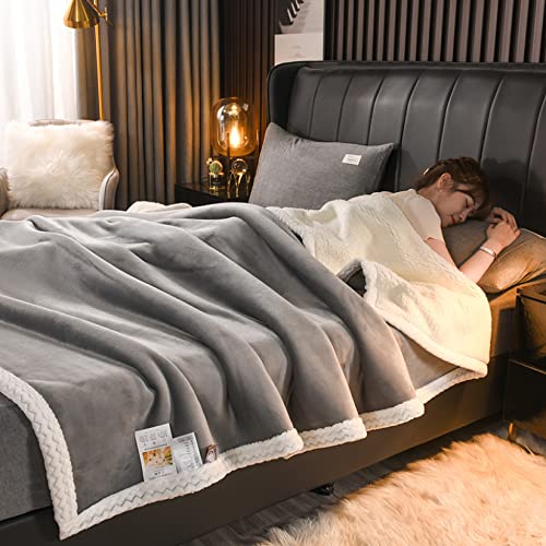 ひざ掛け ブランケット 毛布 タオルケット 通年使用 四季通用 あったか ふわふわ 柔らかく肌触り 高密度長毛ボア 吸湿 180X200 発熱 静電気防止 丸洗いok 軽量 フランネル ボアフリース生地 二枚合わせ シングル セミダブル 厚手