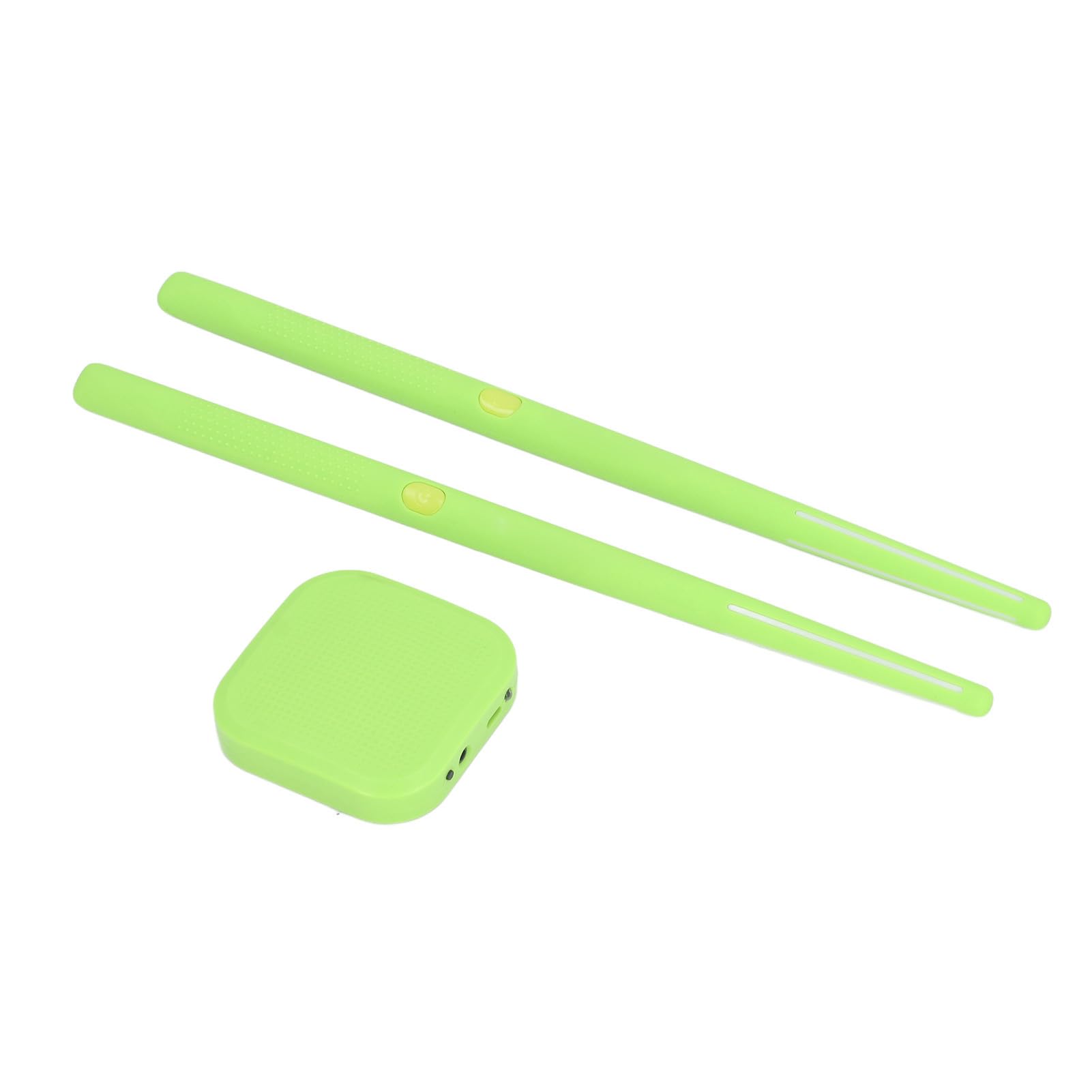 Virtual Air Drum Kit, Elektronisches Schlagzeug-Set mit RGB-Lichtern, 8 Soundeffekten, BT, Tragbar, für Erwachsene, Zuhause, Reisen, Üben (Grün)