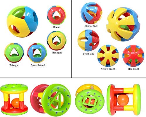 Image of Vibgyor Vibes Plastic; ABS Toys, Multicolour, Set of 3