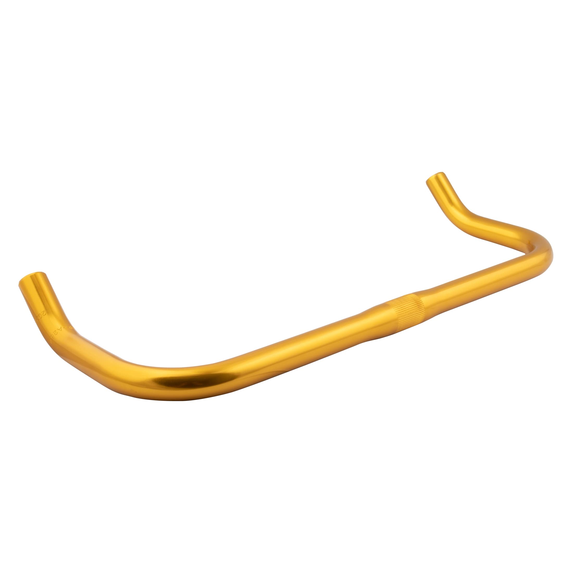 Pure Cycles Bullhorn Handlebar - Great for Road, Mountain, Fixie, and Hybrid Bikes - Fits 25.4mm Stems, Gold