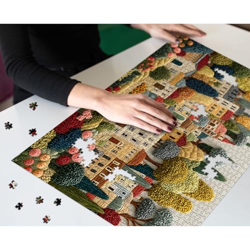 Puzzle de Encaje Embroidery Village 3+ Anos miniatura 6