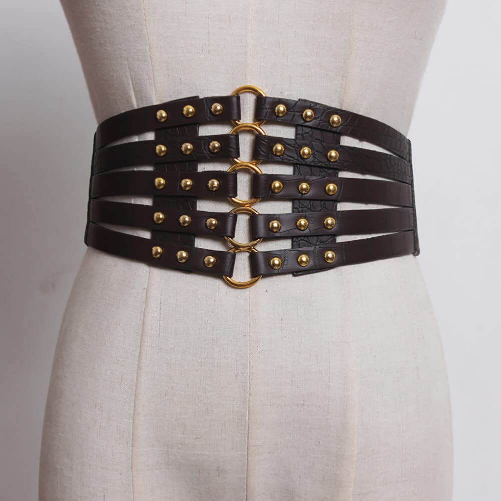 Ceinture Corset à Lacets Pour Femme - Lot De 2 - Élastique, Réglable - Pour Costumes, Halloween, Tenues Pin-up