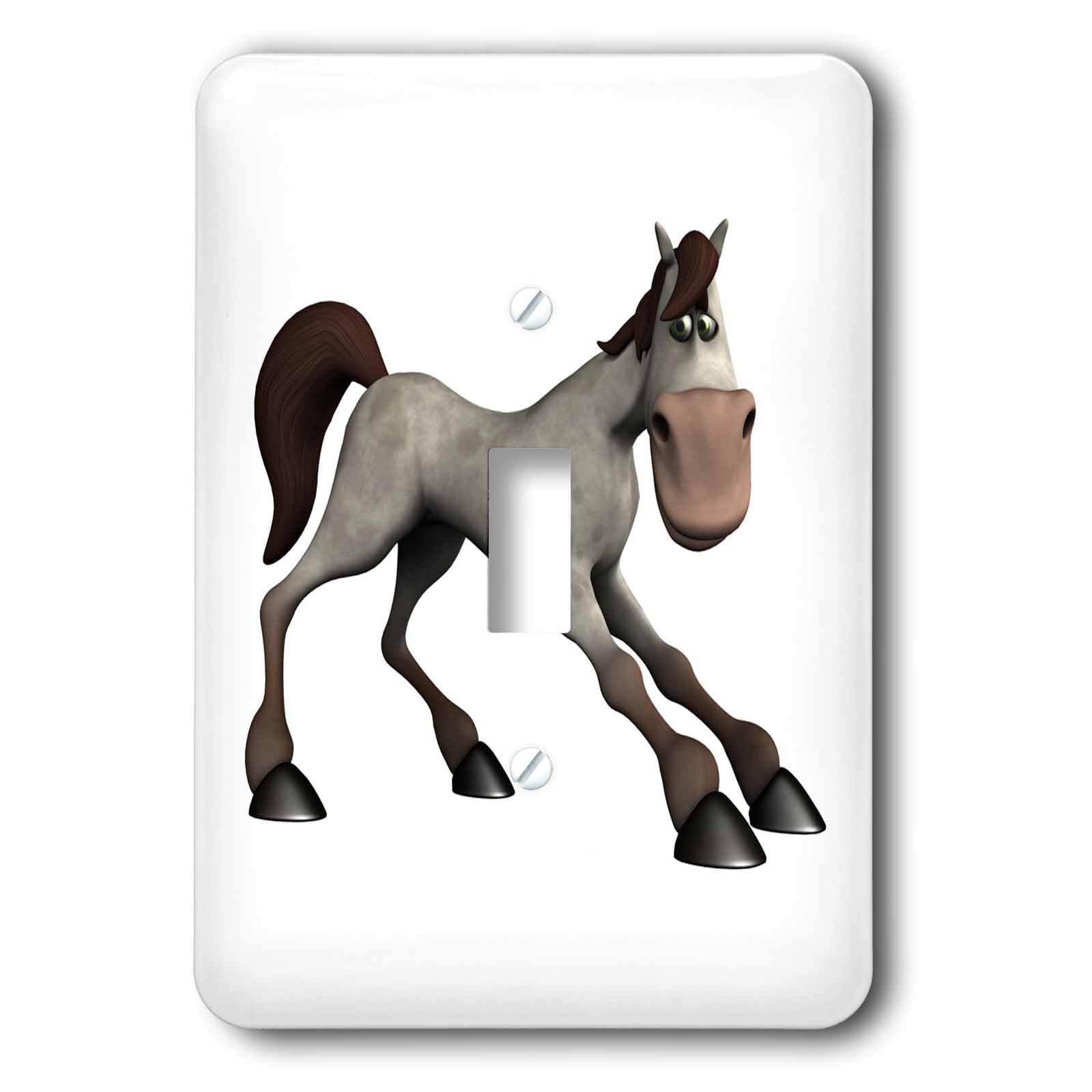Interrupteur de haute qualité motif cheval multicolore 3dRose Lsp_164092_1 robuste