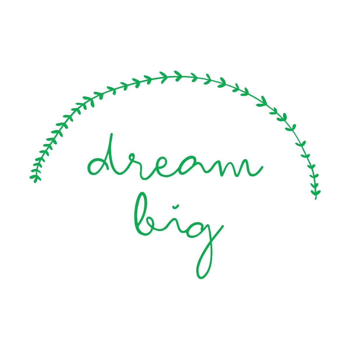 Dream Big Text Wall Sticker for Kids Rooms Lovely Vinyl Wall Decals Bedroom Home Decoration Waterproof Art Decal Wallpaper Small - 30x42cm โ image 1
