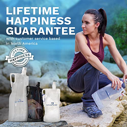 Survivor Filter L700 1L Clear Collapsible Water Bottles thumb #5