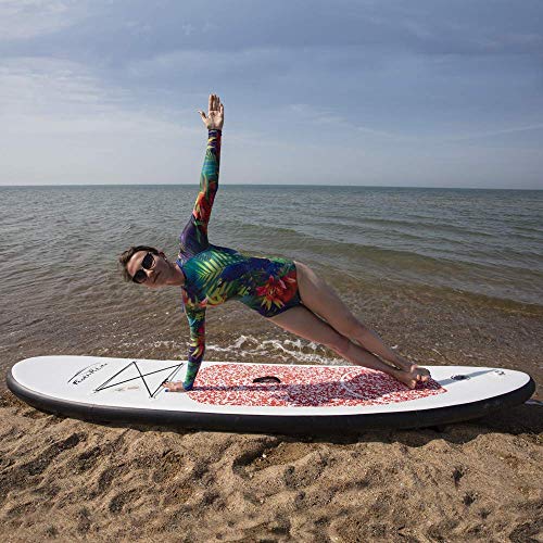 FEATH-R-LITE Inflatable 10\'×30\"×6\" Ultra-Light (17.6lbs) SUP for All Skill Levels Everything Included with Stand Up Paddle Board, Adj Paddle, Pump, ISUP Travel Backpack, Leash, Waterproof Bag - Thumbnail 5