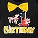 Kewlent Baby 1st Birthday Mouse Outfit Boy Cake Smash Bowtie Clothes First Birthday Baby Shorts Set (Red,18-24M)