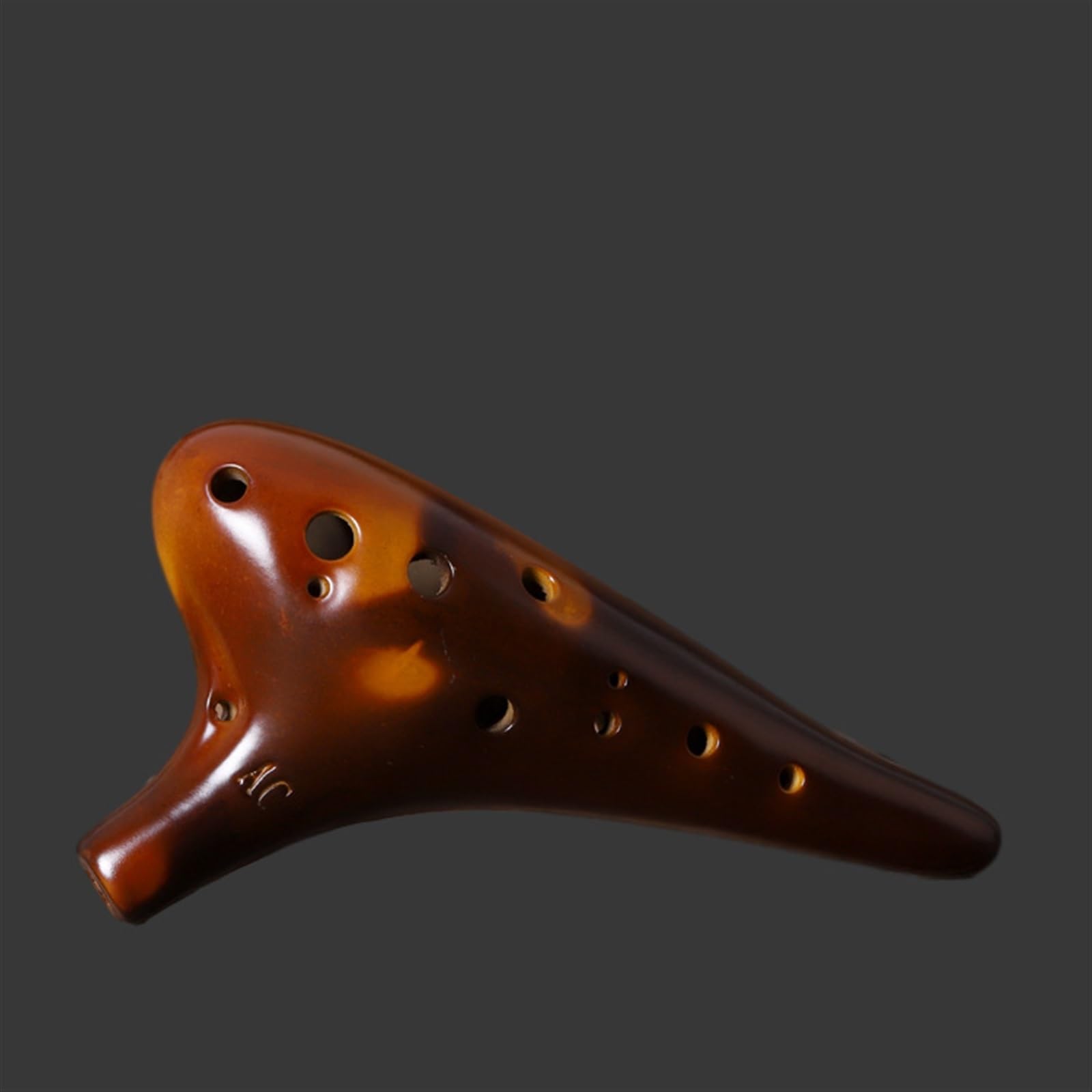 Strumento Musicale Ocarina Giallo A Dodici Fori Tasto C Alto Ocarina Di Produzione AC