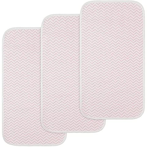 BlueSnail Forro de cambiador acolchado impermeable ultra suave y absorbente, 3 unidades Cover